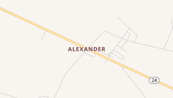 Alexander, Georgia map