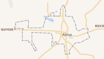 Alma, Georgia map