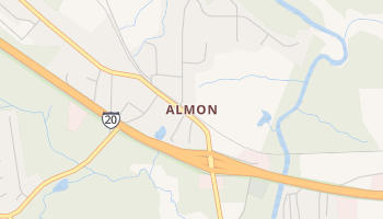 Almon, Georgia map