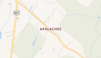 Apalachee, Georgia map