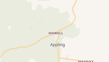 Appling, Georgia map