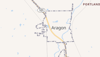 Aragon, Georgia map