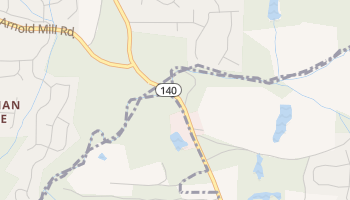 Arnold Mill, Georgia map