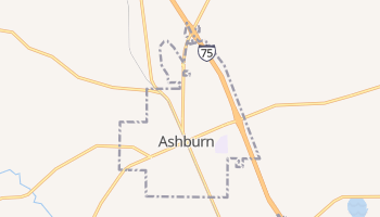Ashburn, Georgia map