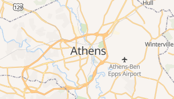 Athens, Georgia map