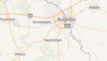 Augusta, Georgia map