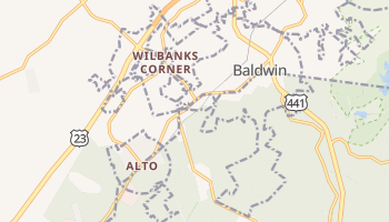 Baldwin, Georgia map