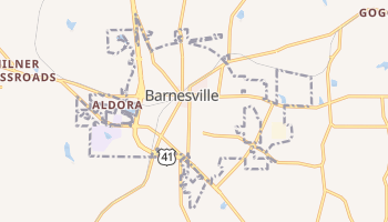 Barnesville, Georgia map