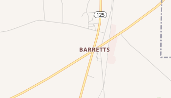 Barretts, Georgia map