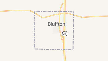 Bluffton, Georgia map