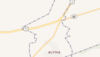 Blythe, Georgia map