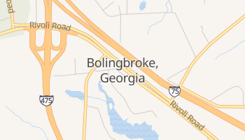 Bolingbroke, Georgia map