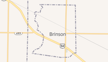 Brinson, Georgia map