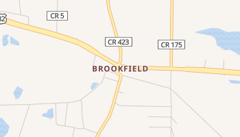 Brookfield, Georgia map