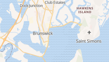 Brunswick, Georgia map