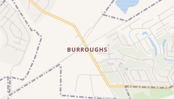 Burroughs, Georgia map