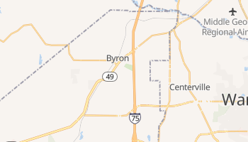 Byron, Georgia map