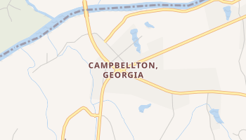 Campbellton, Georgia map