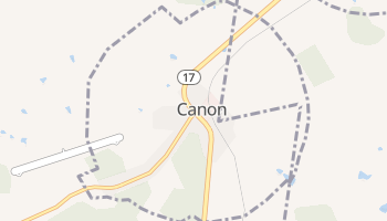 Canon, Georgia map
