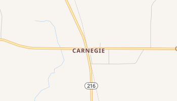 Carnegie, Georgia map