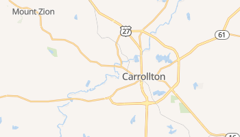 Carrollton, Georgia map