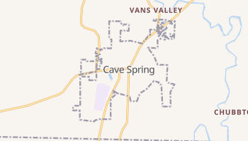Cave Spring, Georgia map