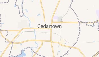 Cedartown, Georgia map