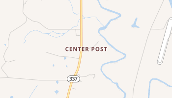 Center Post, Georgia map