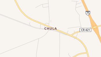 Chula, Georgia map