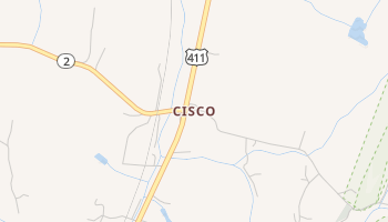 Cisco, Georgia map