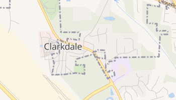 Clarkdale, Georgia map