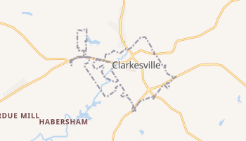 Clarkesville, Georgia map