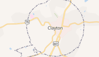 Clayton, Georgia map