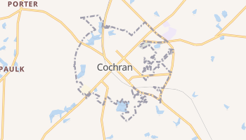 Cochran, Georgia map