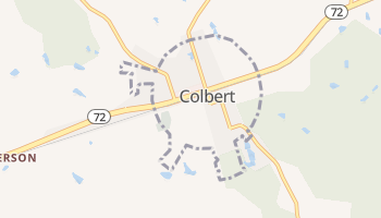 Colbert, Georgia map