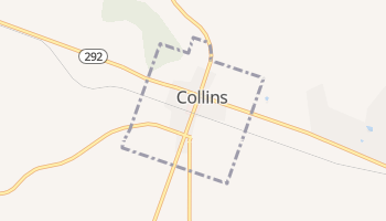 Collins, Georgia map
