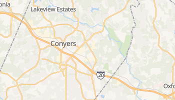Conyers, Georgia map