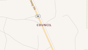 Council, Georgia map