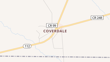 Coverdale, Georgia map