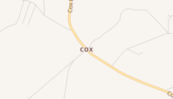 Cox, Georgia map