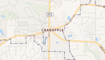 Crabapple, Georgia map