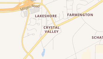 Crystal Valley, Georgia map
