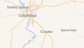 Cusseta, Georgia map