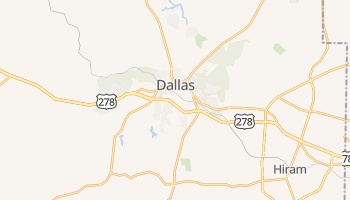 Dallas, Georgia map