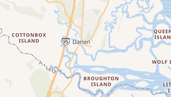 Darien, Georgia map