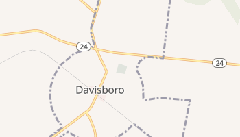 Davisboro, Georgia map