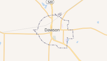 Dawson, Georgia map