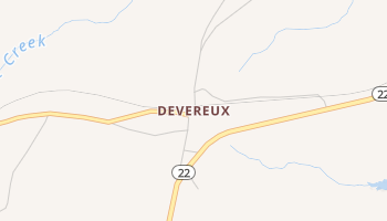 Devereux, Georgia map