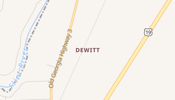 DeWitt, Georgia map