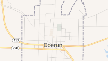 Doerun, Georgia map